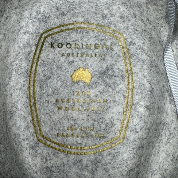 Kooringal Wool Felt Gray Kallie Safari Fedora Hat OS - Picture 9 of 13